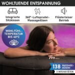 BRAST Whirlpool aufblasbar MSpa Aurora mit LED-Beleuchtung für 6 Personen Ø204x70cm In- Outdoor Pool 138 Massagedüsen Energiespar-Timer Heizung Bubble Wellness Massage