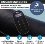 BRAST Whirlpool aufblasbar MSpa Aurora mit LED-Beleuchtung für 6 Personen Ø204x70cm In- Outdoor Pool 138 Massagedüsen Energiespar-Timer Heizung Bubble Wellness Massage