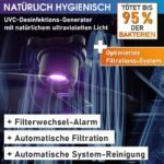 BRAST Whirlpool aufblasbar MSpa Starry mit LED Beleuchtung für 6 Personen Ø204x70cm In- Outdoor Pool 138 Massagedüsen Energiespar-Timer Heizung Bubble Wellness Massage