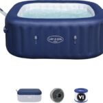 Bestway® Lay-Z-SPA® Energiespar-Whirlpool Hawaii AirJet™ mit App-Steuerung + integrierter UltraFit™ -Pumpeneinheit, für 6 Personen 180 x 180 x 71 cm, Kobaltblau
