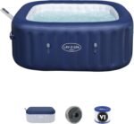Bestway® Lay-Z-SPA® Energiespar-Whirlpool Hawaii AirJet™ mit App-Steuerung + integrierter UltraFit™ -Pumpeneinheit, für 6 Personen 180 x 180 x 71 cm, Kobaltblau