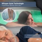 Miweba MSpa Whirlpool Outdoor Aurora | RGB LED Beleuchtung - 6 Personen Pool aufblasbar - UVC+ Wasserreinigung - Spa ⌀ 204.0 cm - Aufstellpool mit Fernbedienung - Hot Tub - Aufblasbarer Whirlpool