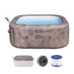 Bestway® Lay-Z-SPA® Energiespar-Whirlpool Hawaii AirJet™ mit App-Steuerung + integrierter UltraFit™ -Pumpeneinheit, für 6 Personen 180 x 180 x 71 cm, Kobaltblau