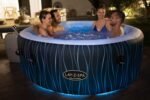 Bestway® Lay-Z-SPA® LED-Whirlpool Hollywood AirJet™ für 6 Personen Ø 196 x 66 cm, LED-Design