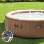Intex Ø 196 x 71 cm Whirlpool Pure SPA - Bubble Massage, Beige 28426EX
