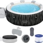 Bestway® Lay-Z-SPA® LED-Whirlpool Hollywood AirJet™ für 6 Personen Ø 196 x 66 cm, LED-Design