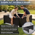 Miweba Whirlpool MSpa Tribeca mit Fester Außenwand | App Steuerung | 6 Personen Spa | 160x160x65cm | 120 Massagedüsen | Ganzjähriger Einsatz Winterfest | In & Outdoor Pool | Gartenpool | Aufstellpool